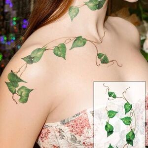 Leaf Vine Temporary Tattoo